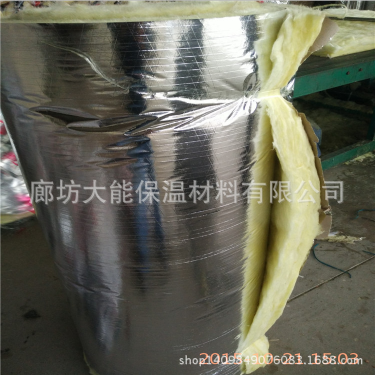 專業(yè)生產(chǎn)屋頂保溫防火隔熱材料 玻璃棉卷氈 環(huán)保鋁箔玻璃棉卷氈